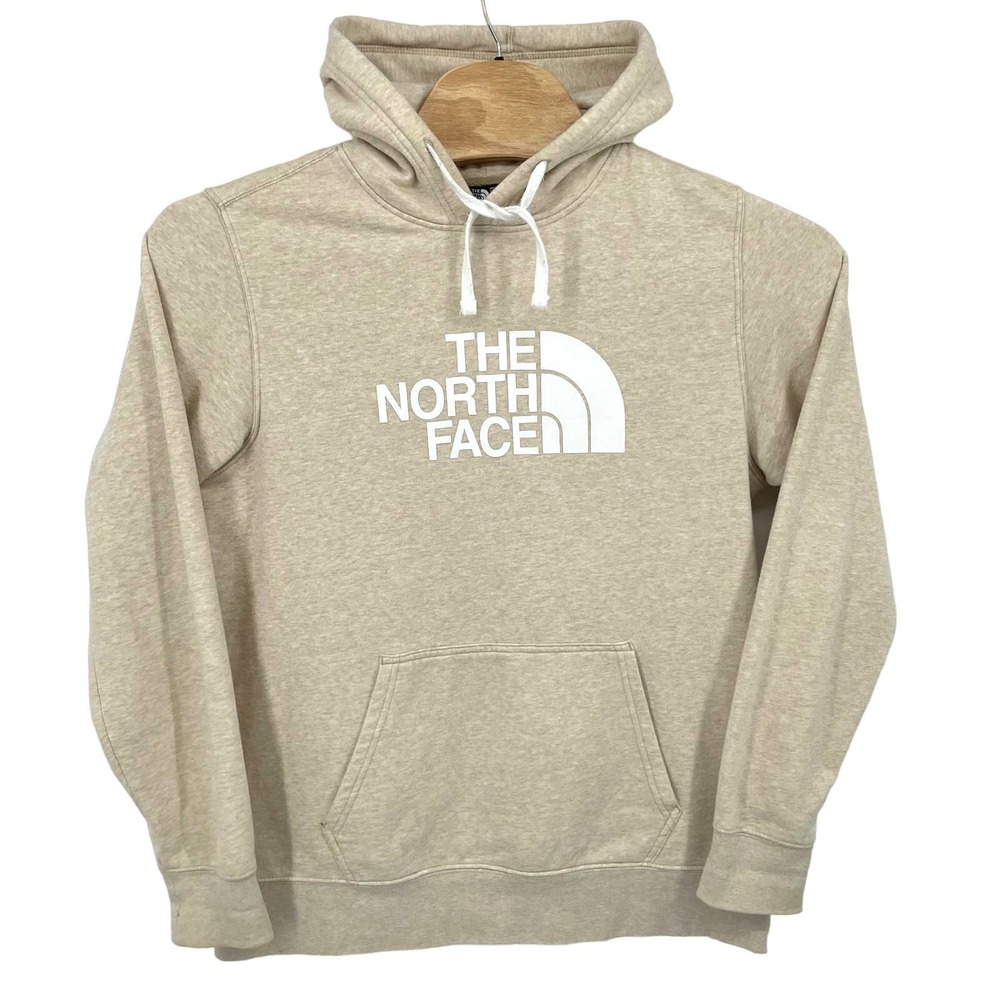 Vintage y2k The North Face Men’s sweatshirt pullover hoodie Oatmeal Heather